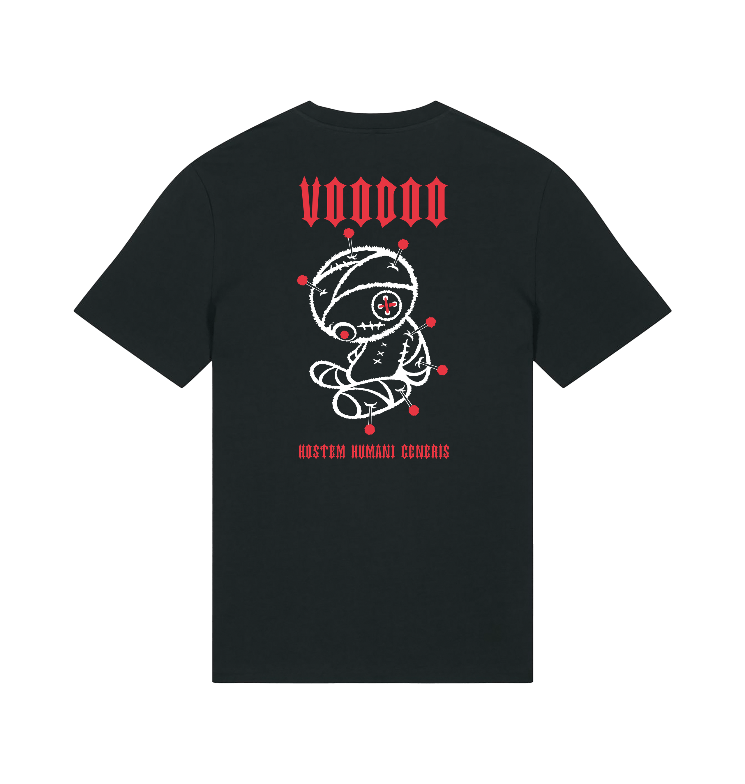 Black Printed T-shirt Back