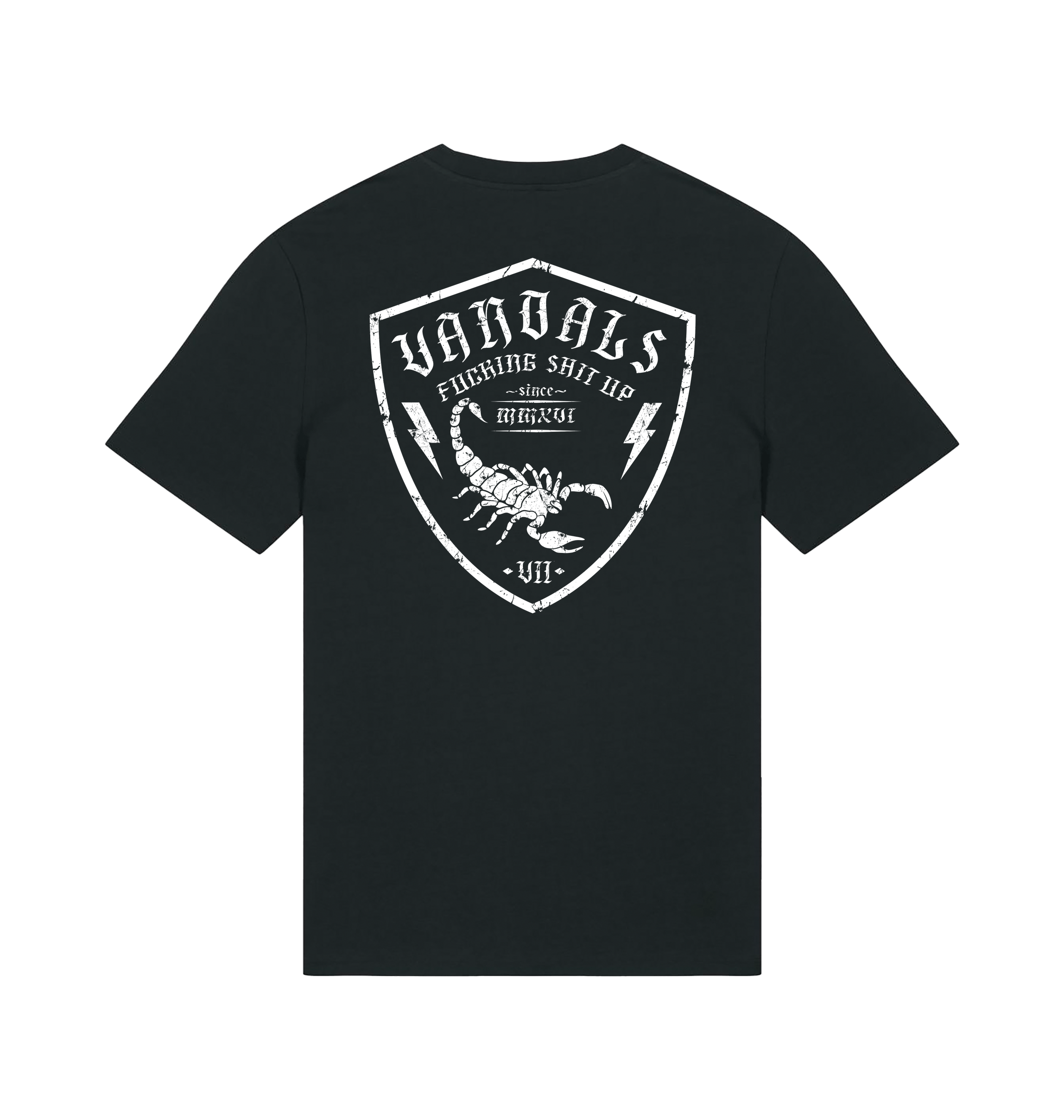 Black Printed T-shirt Back