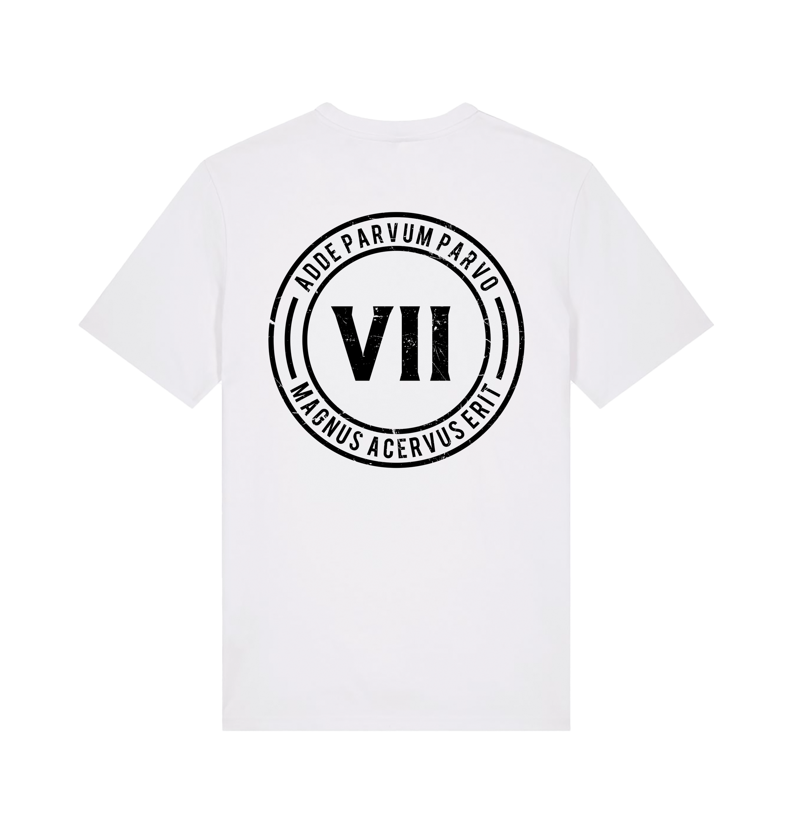 White Printed T-shirt Back