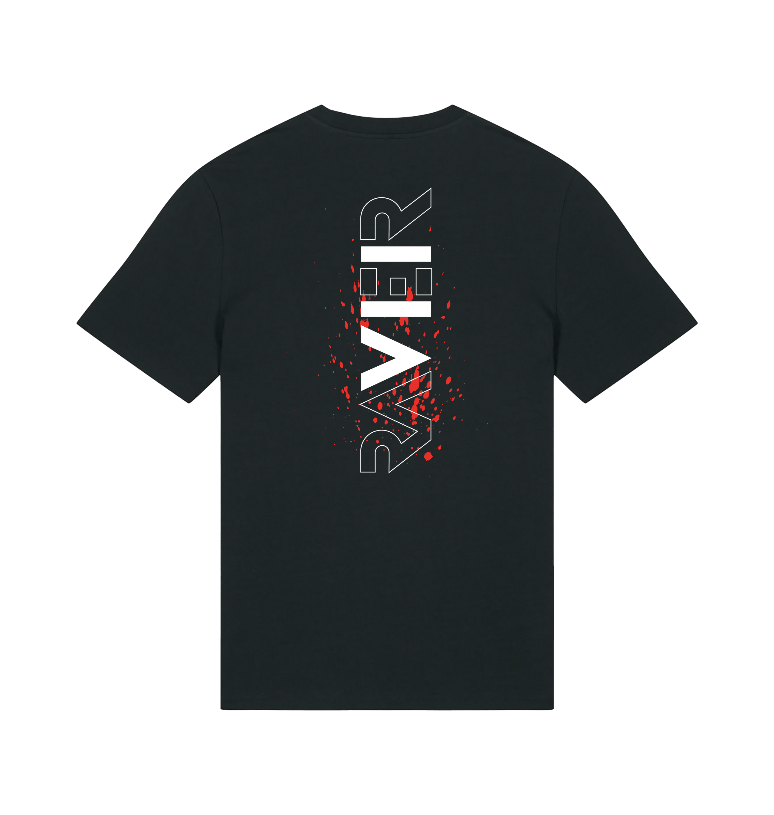 Black Printed T-shirt Back