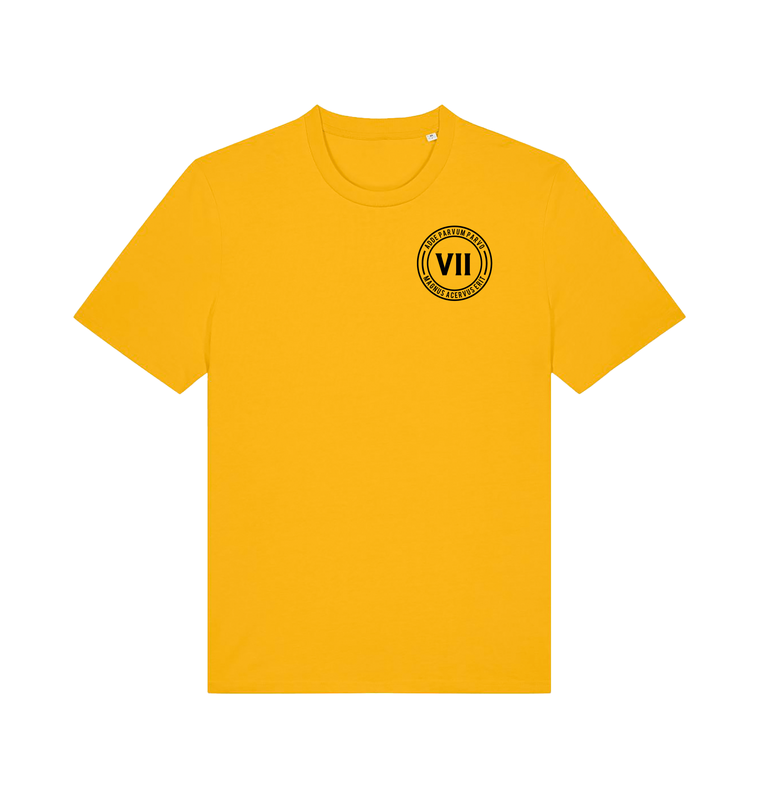 VII Crew solo unisex t shirt in yellow