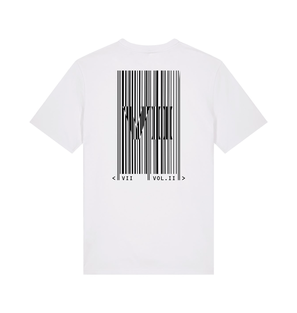 White Printed T-shirt Back