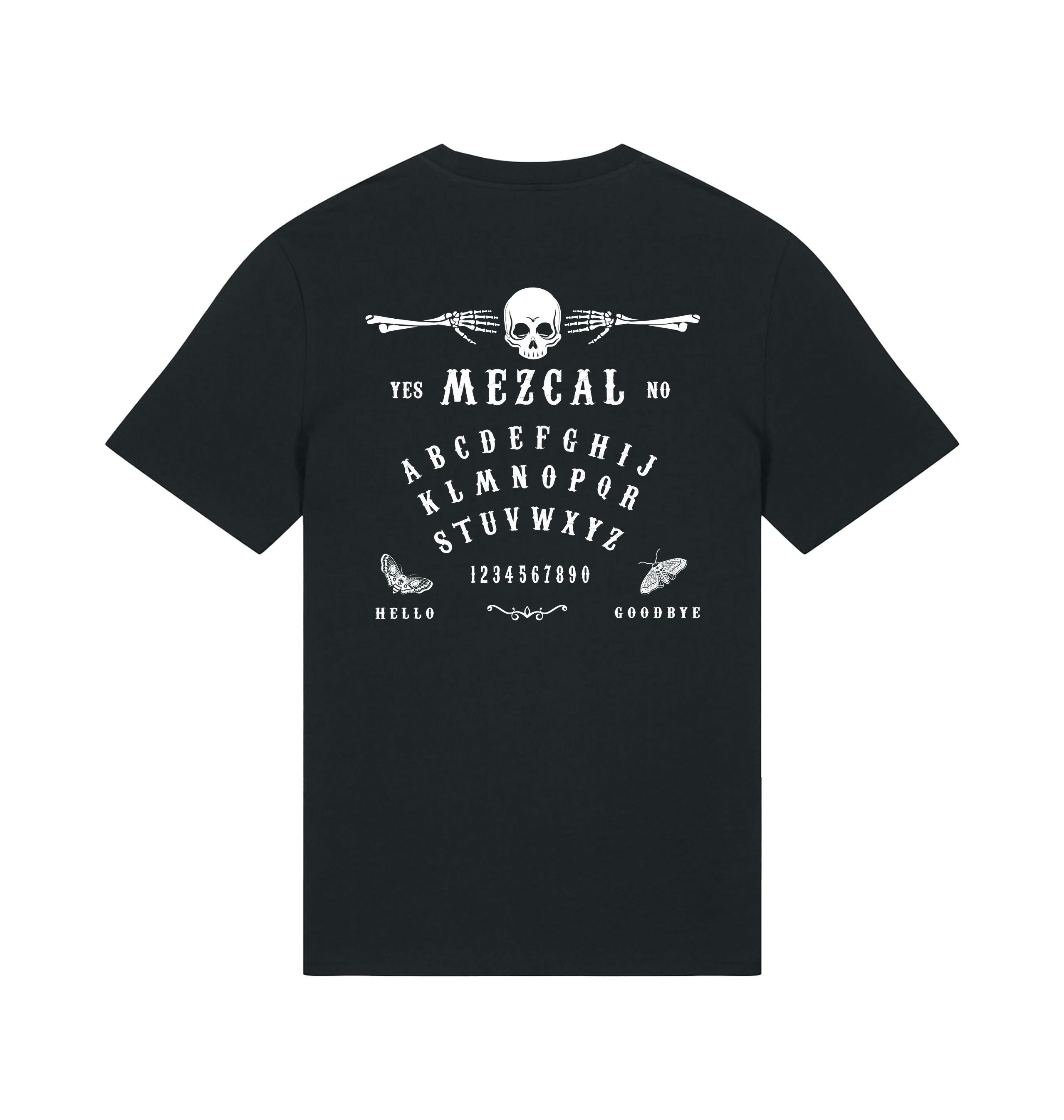 Black Printed T-shirt Back
