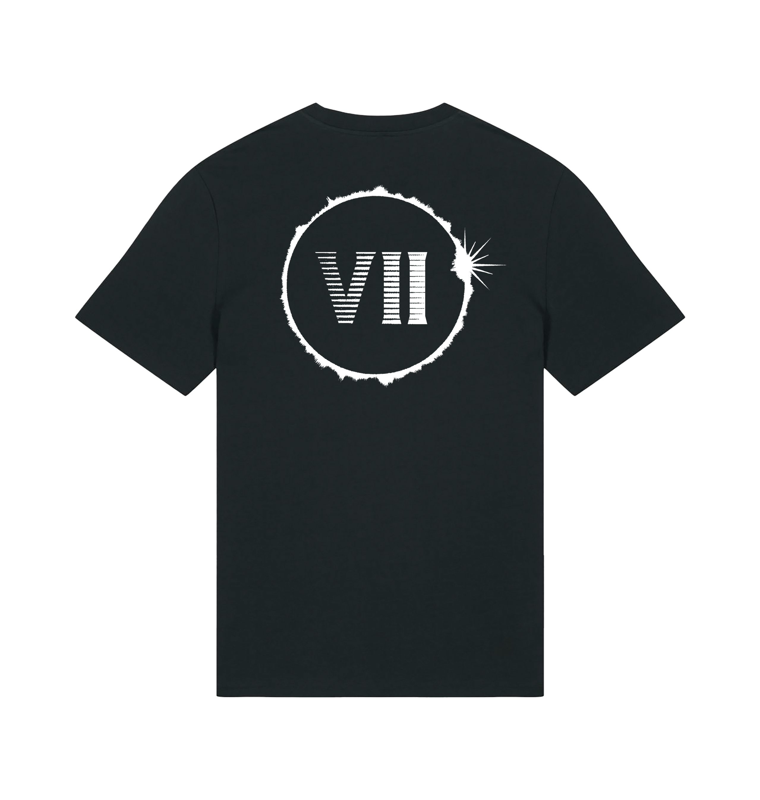 Black Printed T-shirt Back