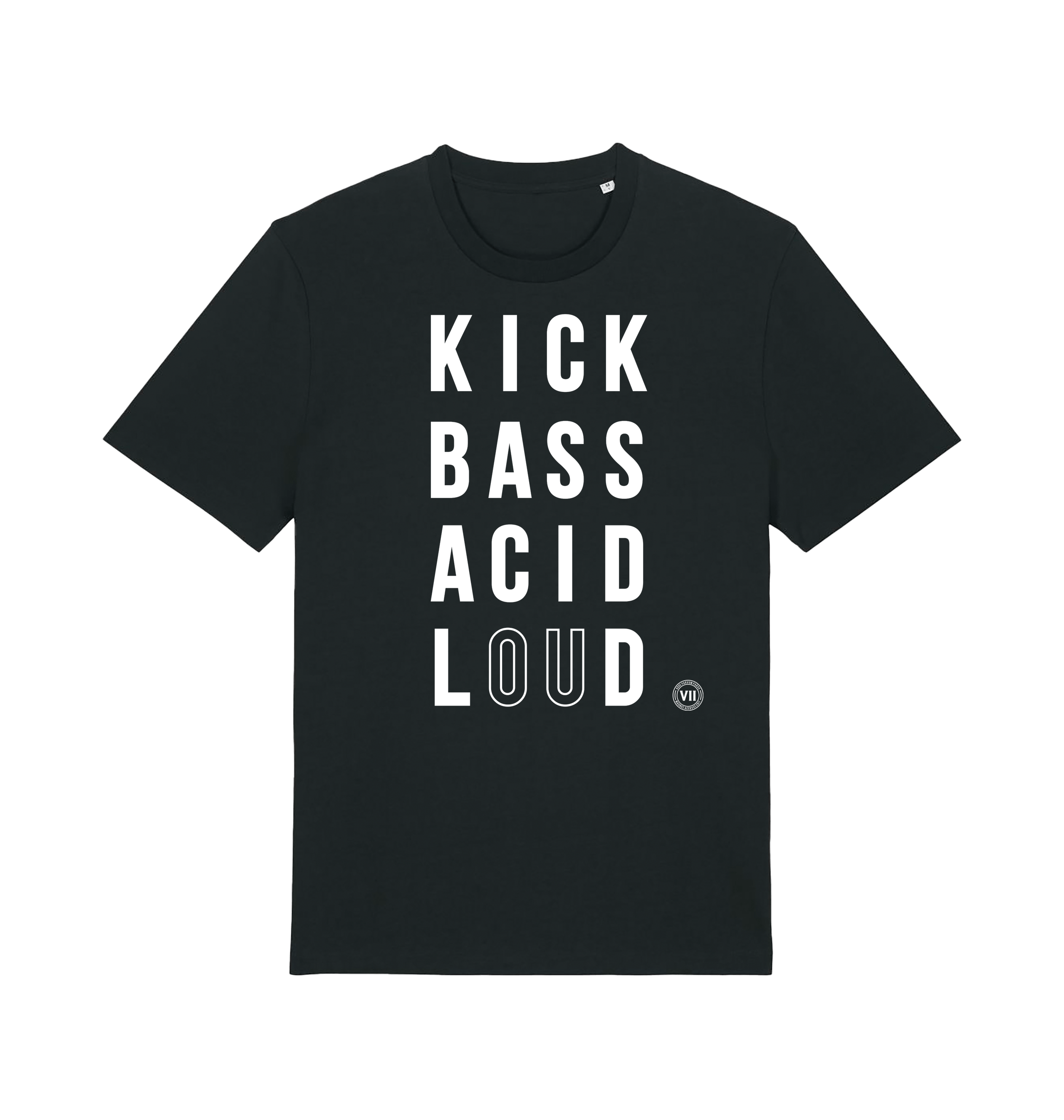 Black Printed T-shirt Front