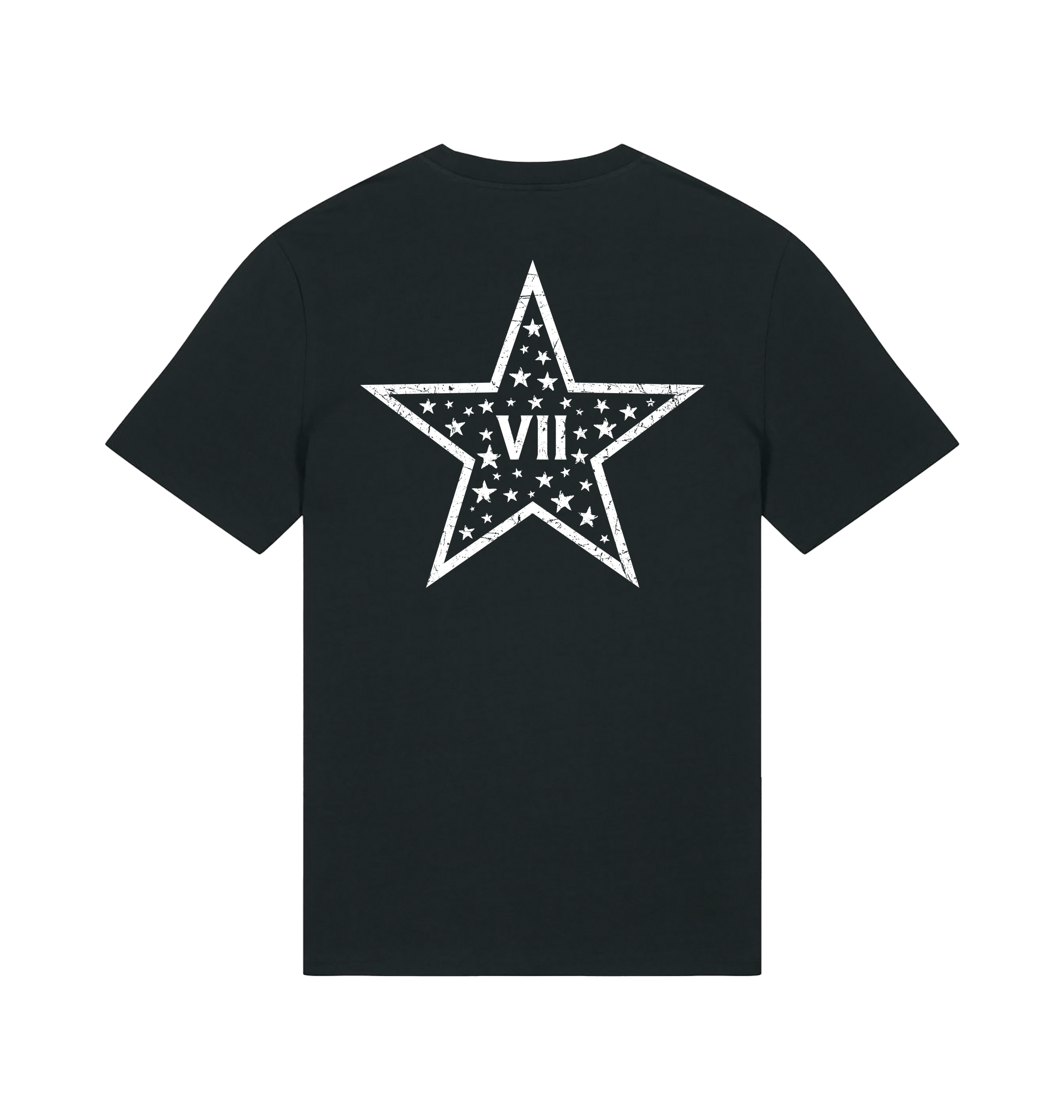 Black Printed T-shirt Back