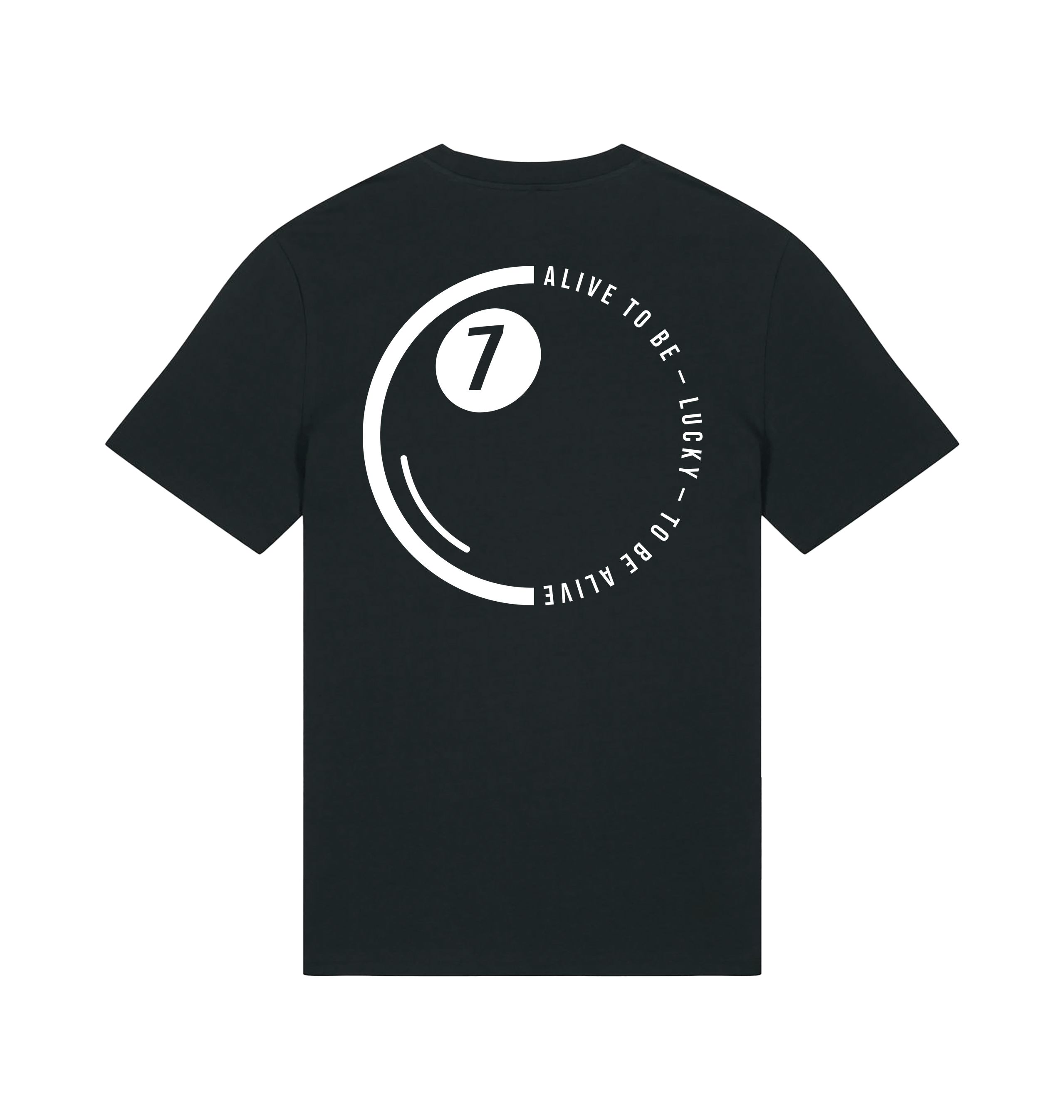 Black Printed T-shirt Back