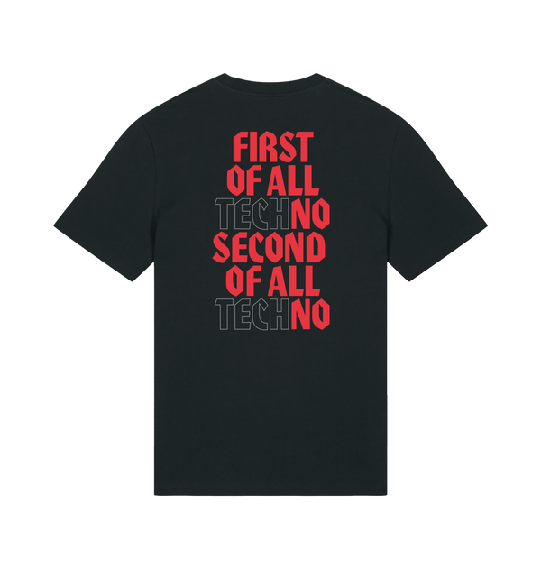 Black Printed T-shirt Back