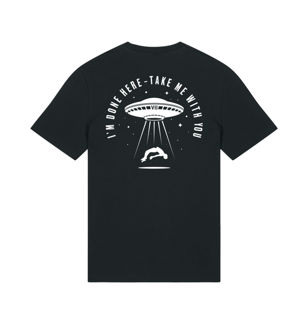 Black Printed T-shirt Back