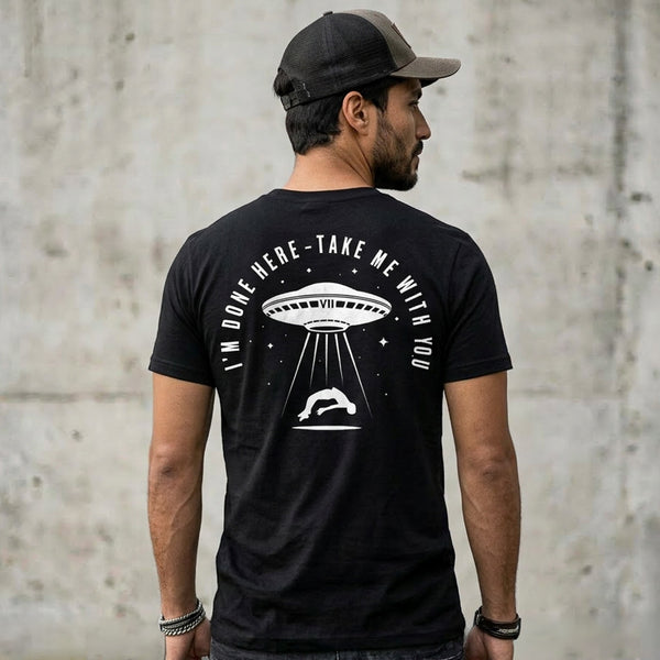 VII Crew abduction unisex t shirt in black