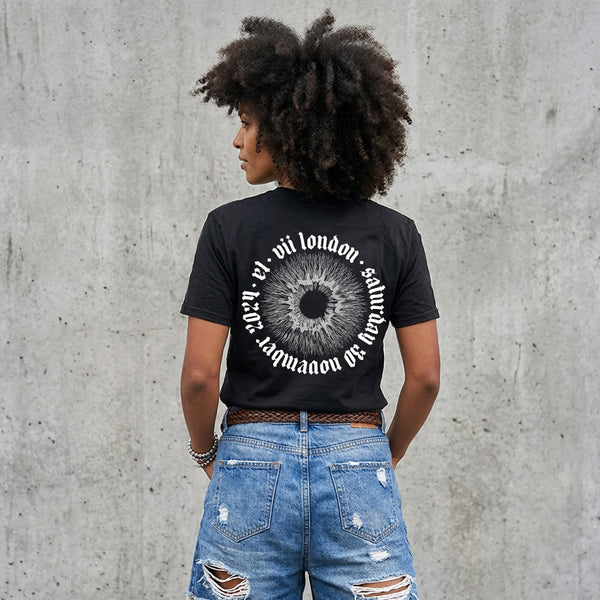 VII Crew London unisex t shirt in black