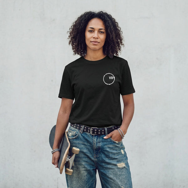 VII Crew lunar unisex t shirt in black