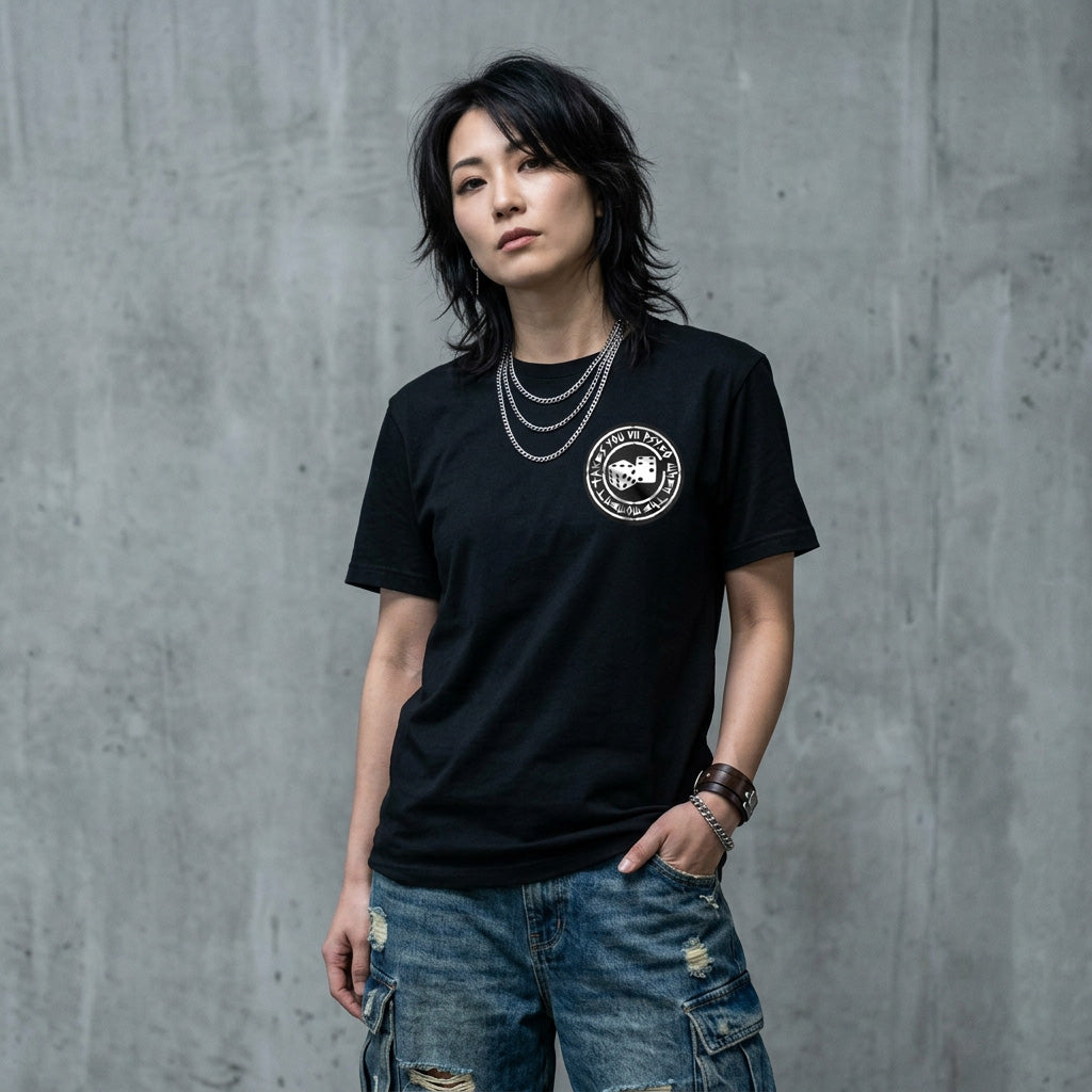 VII Crew psycho unisex t shirt in black