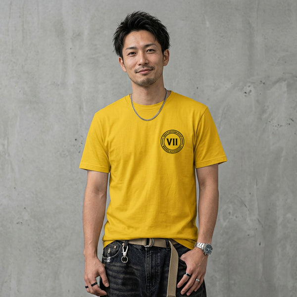 VII Crew solo unisex t shirt in yellow