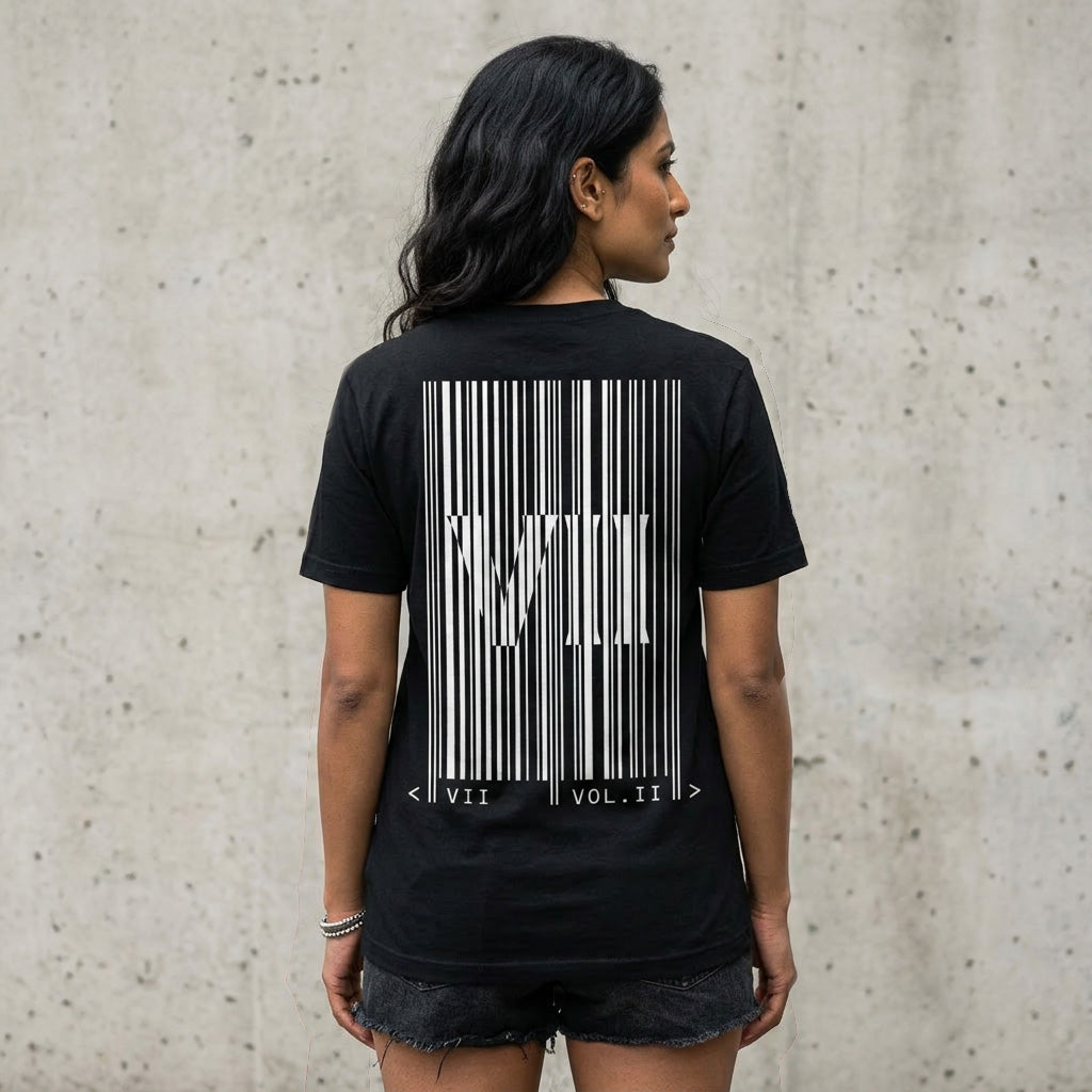VII Crew volume II album unisex t shirt in black