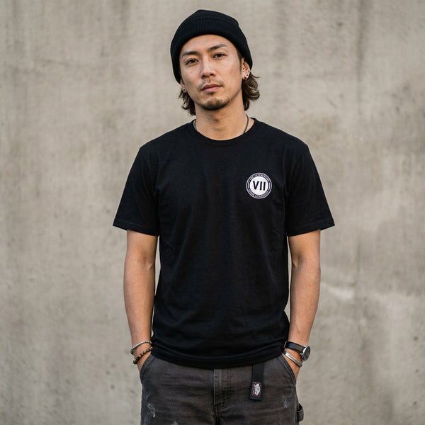 VII Crew vandals unisex t shirt in black