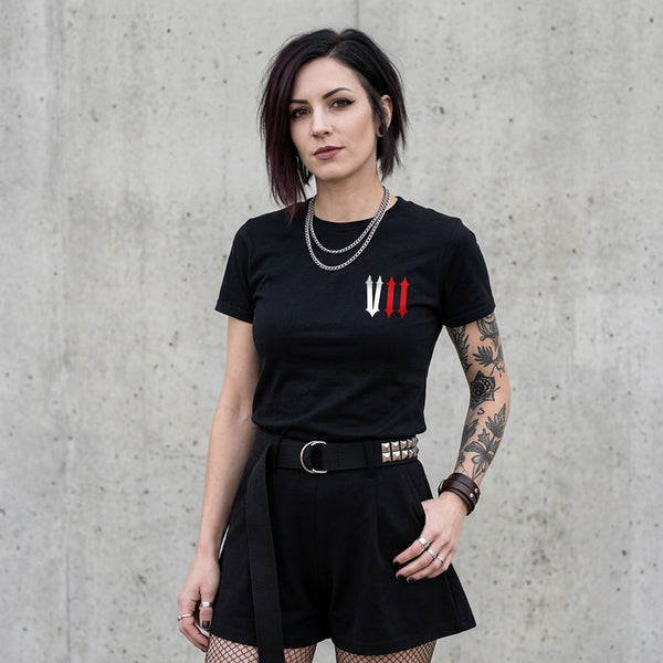 VII Crew voodoo unisex t shirt in black