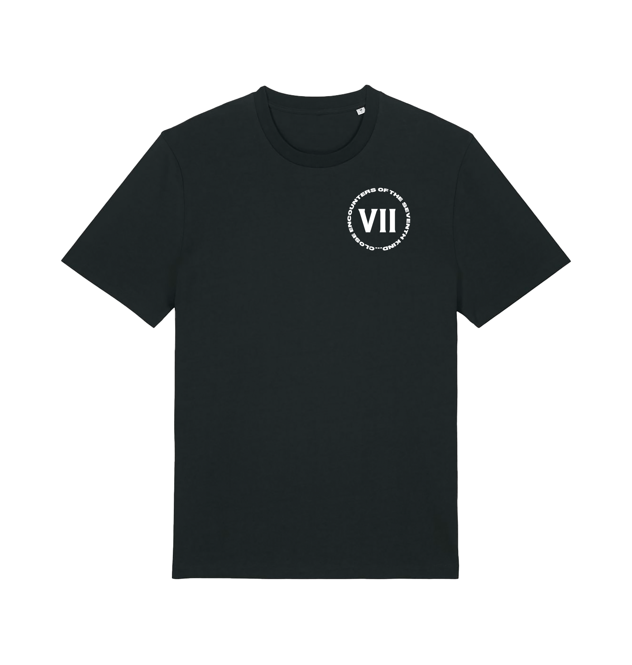 Black Printed T-shirt Front