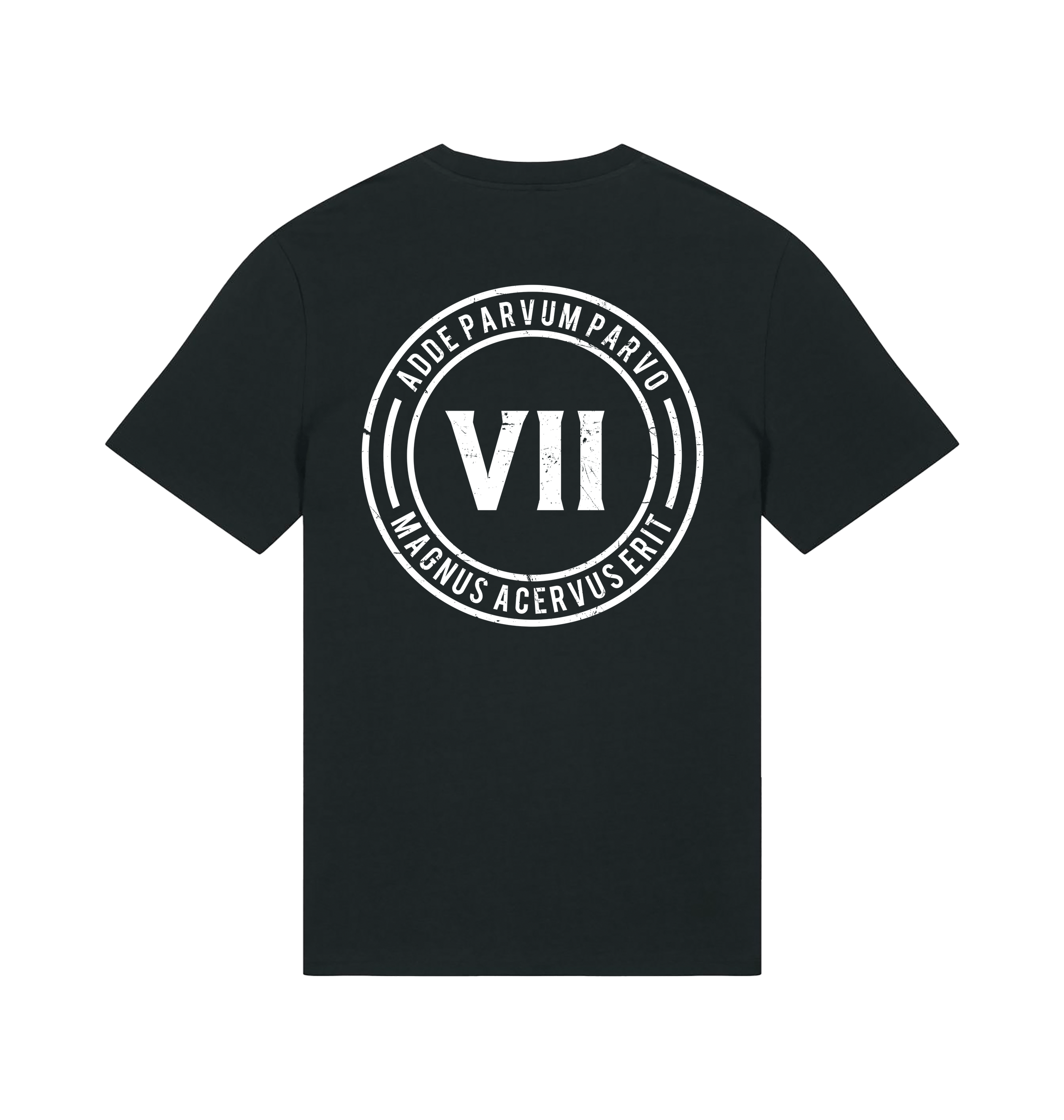 Black Printed T-shirt Back