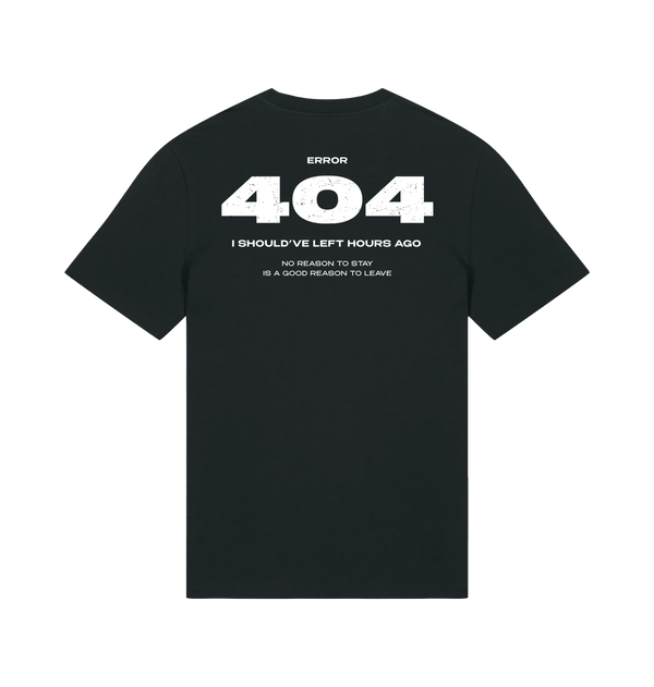 Black Printed T-shirt Back