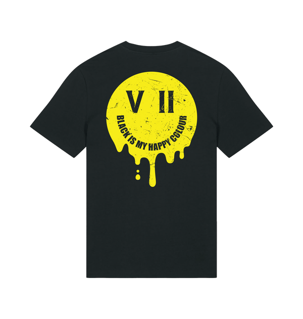Black Printed T-shirt Back