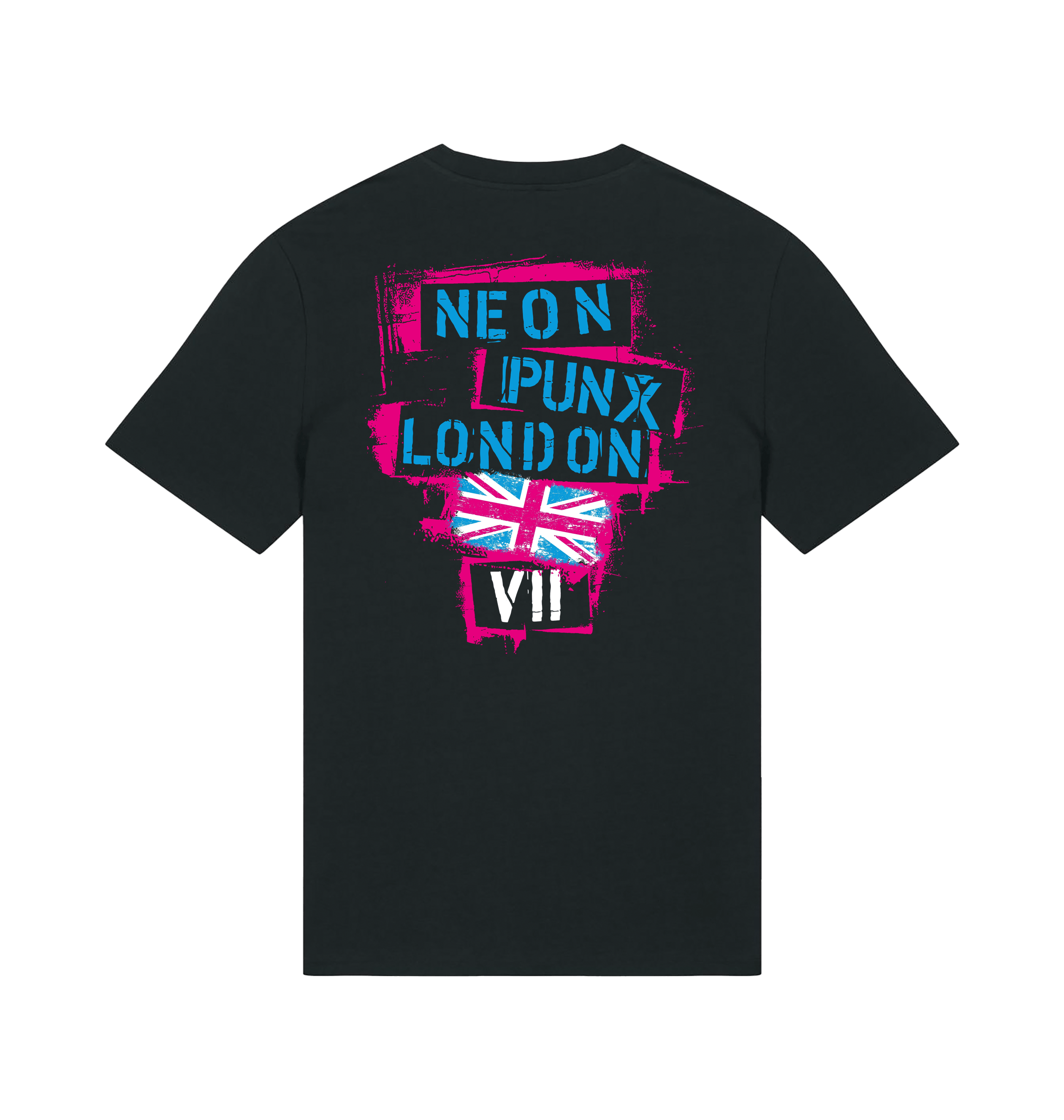 Black Printed T-shirt Back