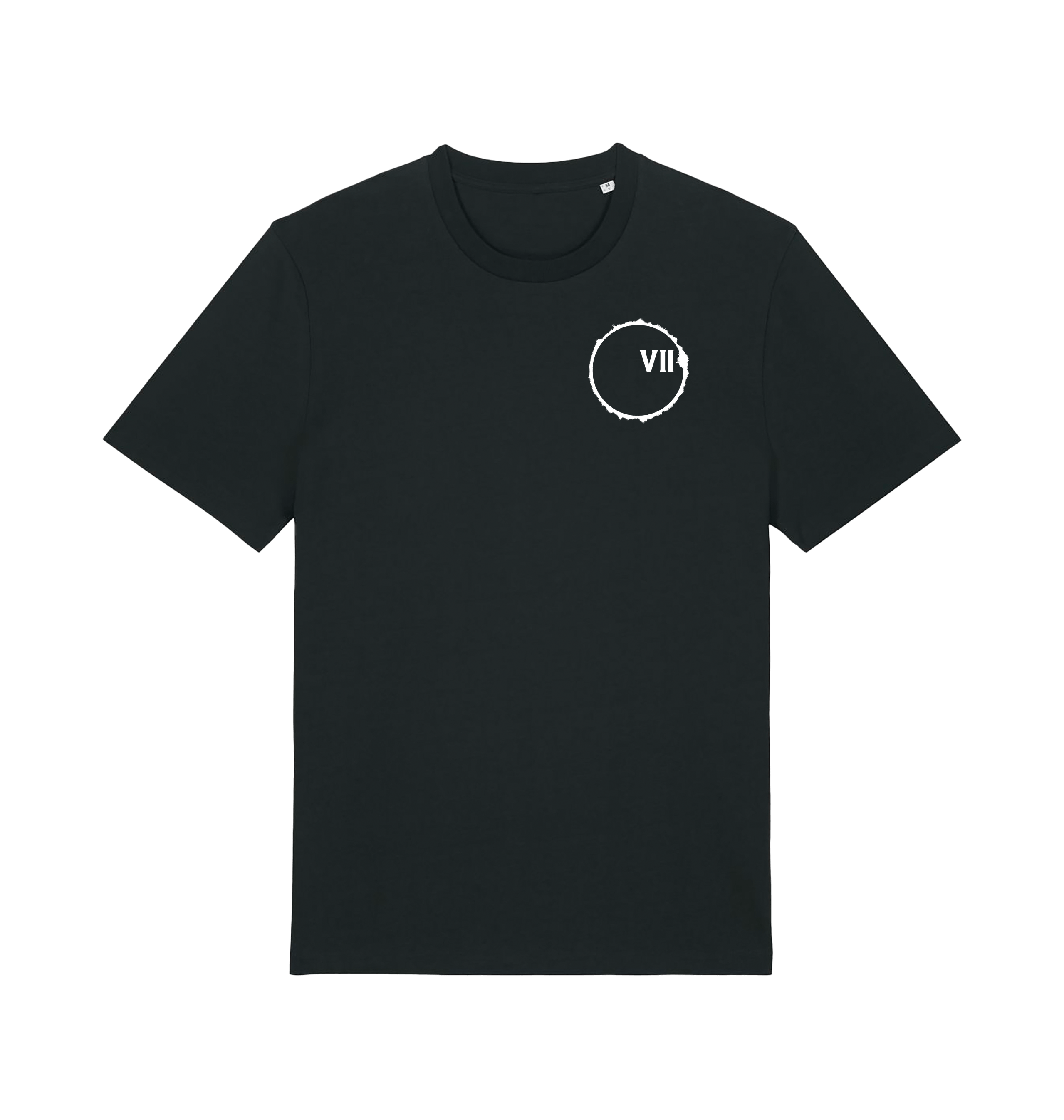 Black Printed T-shirt Front