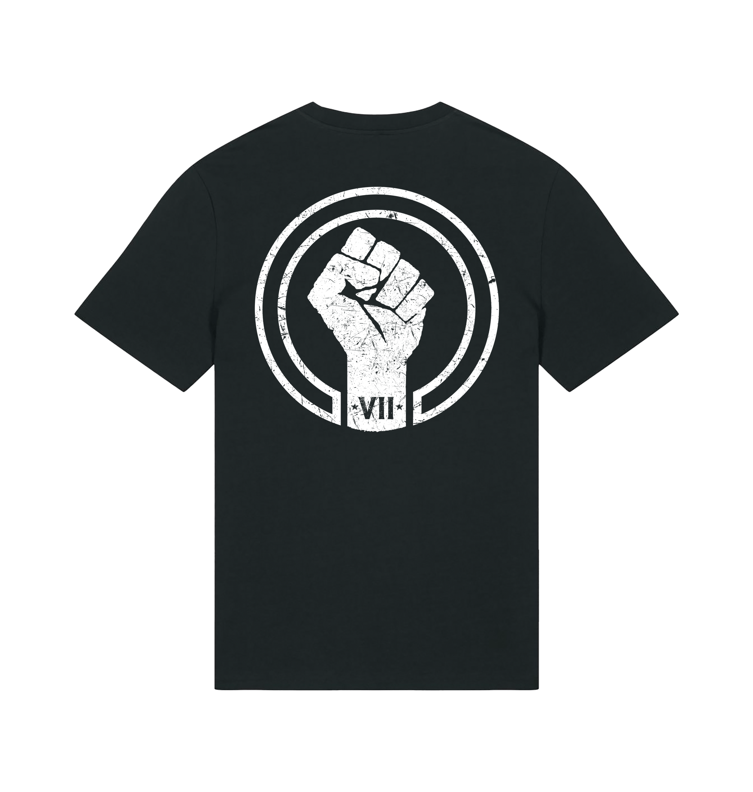 Black Printed T-shirt Back